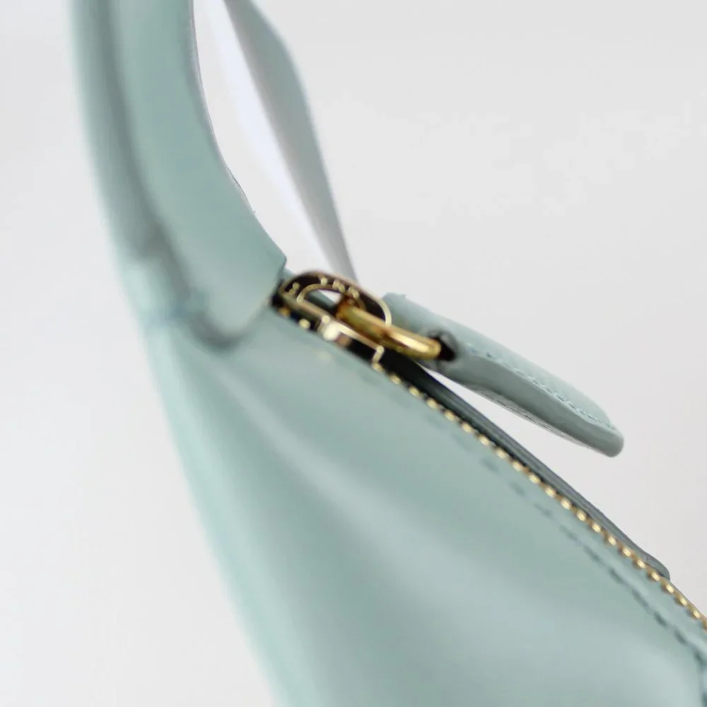 NEW STELLA MCCARTNEY Hobo Bag, Logo, Vegan Leather, Mint Green Shoulder Bag